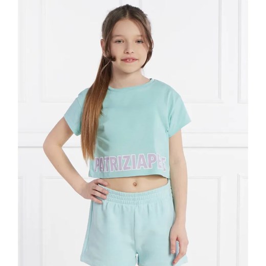 Patrizia Pepe T-shirt MAGLIA | Cropped Fit ze sklepu Gomez Fashion Store w kategorii Bluzki dziewczęce - zdjęcie 184505906