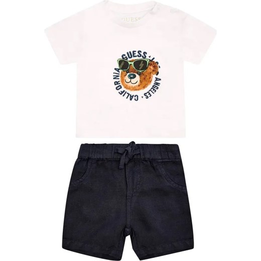 Guess Komplet | Regular Fit | z dodatkiem lnu ze sklepu Gomez Fashion Store w kategorii Komplety niemowlęce - zdjęcie 184505918