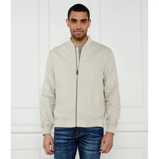 GUESS Kurtka bomber | Regular Fit | z dodatkiem lnu ze sklepu Gomez Fashion Store w kategorii Kurtki męskie - zdjęcie 184506137