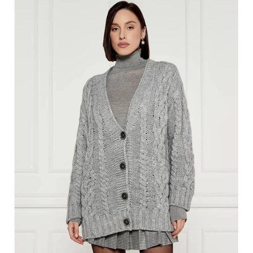 Liu Jo Kardigan | Oversize fit | z dodatkiem wełny ze sklepu Gomez Fashion Store w kategorii Swetry damskie - zdjęcie 184506158