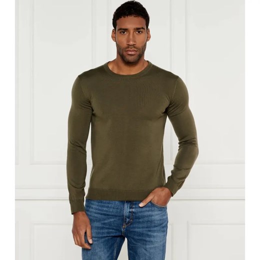 HUGO Wełniany sweter San Cedric | Regular Fit ze sklepu Gomez Fashion Store w kategorii Swetry męskie - zdjęcie 184506225