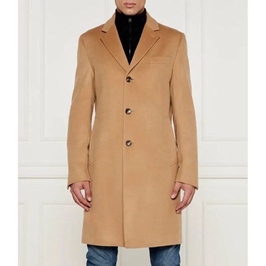 BOSS BLACK Wełniany płaszcz H-Hyde | z dodatkiem kaszmiru ze sklepu Gomez Fashion Store w kategorii Płaszcze męskie - zdjęcie 184506277