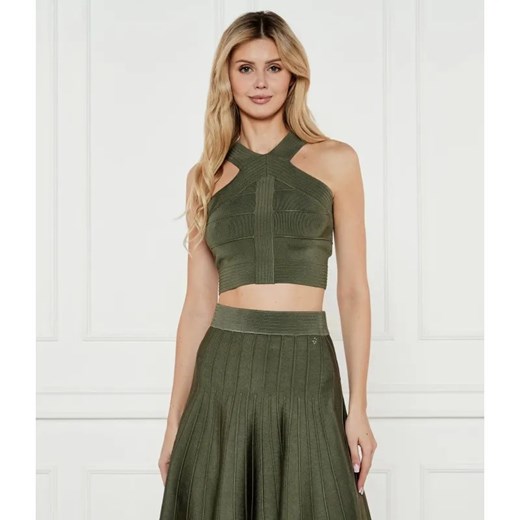 GUESS Top SL MIRAGE OTTOMAN STACI | Cropped Fit ze sklepu Gomez Fashion Store w kategorii Bluzki damskie - zdjęcie 184506375