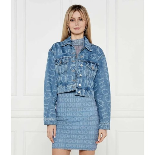 Hugo Blue Jeansowa kurtka Galatea_B | Cropped Fit ze sklepu Gomez Fashion Store w kategorii Kurtki damskie - zdjęcie 184506398