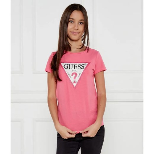 Guess T-shirt | Regular Fit ze sklepu Gomez Fashion Store w kategorii Bluzki dziewczęce - zdjęcie 184506507