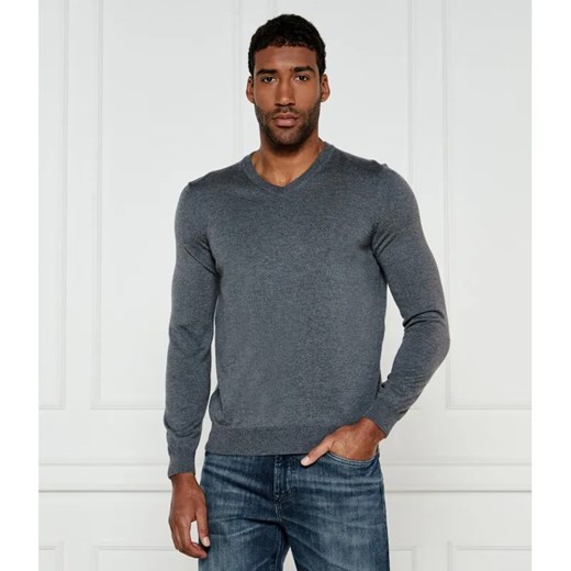 BOSS BLACK Wełniany sweter Baram-L | Regular Fit ze sklepu Gomez Fashion Store w kategorii Swetry męskie - zdjęcie 184506536
