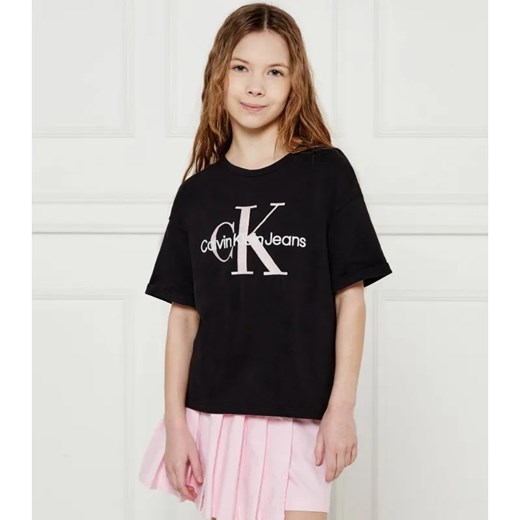 Calvin Klein Jeans T-shirt | Relaxed fit ze sklepu Gomez Fashion Store w kategorii Bluzki dziewczęce - zdjęcie 184506785