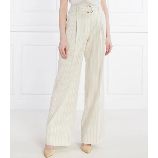 Liu Jo Spodnie | Loose fit | z dodatkiem lnu ze sklepu Gomez Fashion Store w kategorii Spodnie damskie - zdjęcie 184506919
