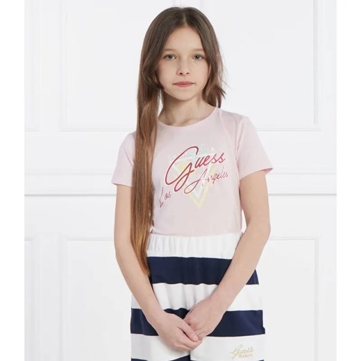 Guess T-shirt | Regular Fit ze sklepu Gomez Fashion Store w kategorii Bluzki dziewczęce - zdjęcie 184507159