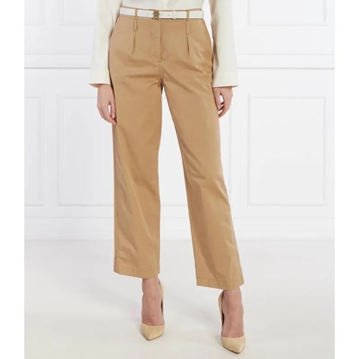 Samsøe Samsøe Spodnie Salix NP 15129 | Regular Fit | z dodatkiem lnu ze sklepu Gomez Fashion Store w kategorii Spodnie damskie - zdjęcie 184507166
