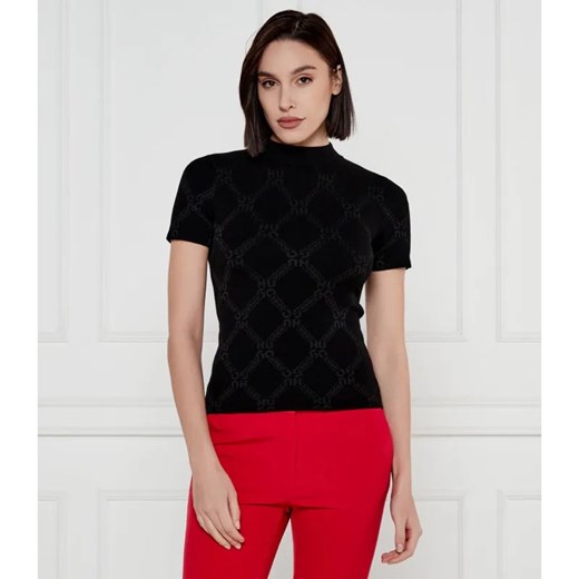 HUGO Półgolf Siskede | Slim Fit ze sklepu Gomez Fashion Store w kategorii Bluzki damskie - zdjęcie 184507209