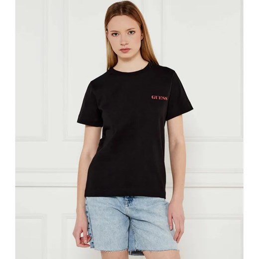 GUESS T-shirt AMERICAN | Regular Fit ze sklepu Gomez Fashion Store w kategorii Bluzki damskie - zdjęcie 184507228