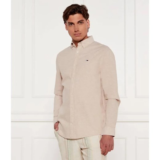 Tommy Jeans Koszula | Regular Fit | z dodatkiem lnu ze sklepu Gomez Fashion Store w kategorii Koszule męskie - zdjęcie 184507257