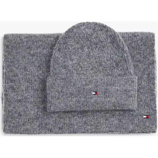 Tommy Hilfiger Szal + czapka | z dodatkiem wełny ze sklepu Gomez Fashion Store w kategorii Czapki zimowe damskie - zdjęcie 184507295