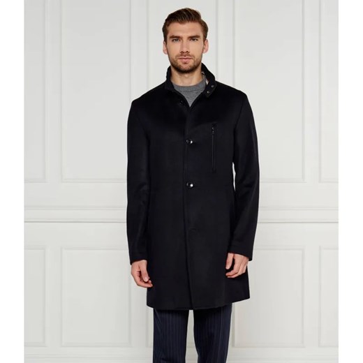 BOSS BLACK Wełniany płaszcz H-Hyde-SU-244 | z dodatkiem kaszmiru 54 Gomez Fashion Store wyprzedaż