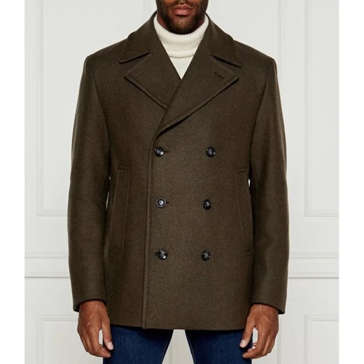 BOSS BLACK Wełniany płaszcz ze sklepu Gomez Fashion Store w kategorii Płaszcze męskie - zdjęcie 184507489