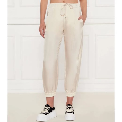 Marella SPORT Jedwabne spodnie jogger ABETAIA | Regular Fit ze sklepu Gomez Fashion Store w kategorii Spodnie damskie - zdjęcie 184507516