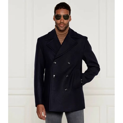 BOSS BLACK Wełniany płaszcz ze sklepu Gomez Fashion Store w kategorii Płaszcze męskie - zdjęcie 184507599