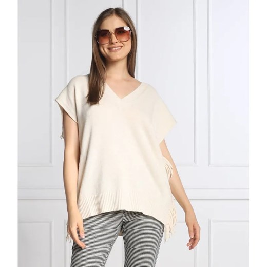 Marella SPORT Kamizelka AGOSTO | Loose fit | z dodatkiem wełny i kaszmiru ze sklepu Gomez Fashion Store w kategorii Kamizelki damskie - zdjęcie 184507685