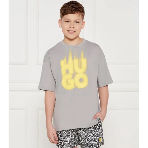 HUGO KIDS T-shirt | Regular Fit ze sklepu Gomez Fashion Store w kategorii T-shirty chłopięce - zdjęcie 184507967