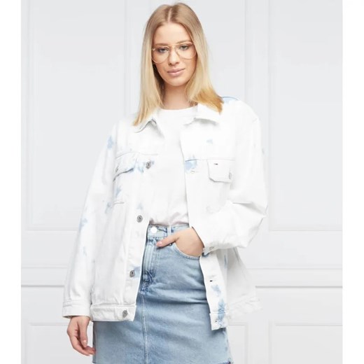 Tommy Jeans Kurtka jeansowa | Oversize fit Tommy Jeans XS okazja Gomez Fashion Store