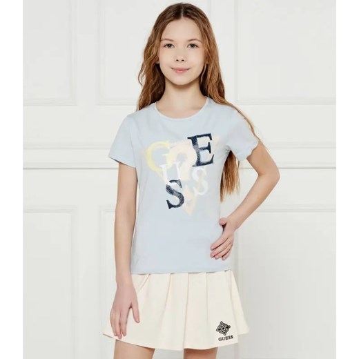 Guess T-shirt | Regular Fit ze sklepu Gomez Fashion Store w kategorii Bluzki dziewczęce - zdjęcie 184508497