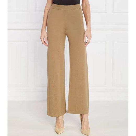 Max Mara Leisure Wełniane spodnie VISONE | Regular Fit ze sklepu Gomez Fashion Store w kategorii Spodnie damskie - zdjęcie 184509117