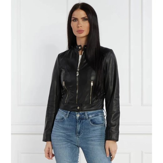 Liu Jo Skórzana kurtka | Cropped Fit ze sklepu Gomez Fashion Store w kategorii Kurtki damskie - zdjęcie 184509259