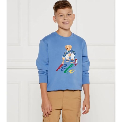 POLO RALPH LAUREN Bluza LSCNM4 KNIT | Regular Fit ze sklepu Gomez Fashion Store w kategorii Bluzy chłopięce - zdjęcie 184509325