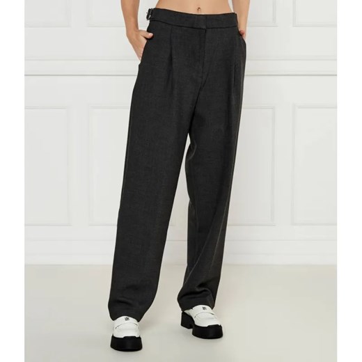 HUGO Spodnie Hasabo | Regular Fit ze sklepu Gomez Fashion Store w kategorii Spodnie damskie - zdjęcie 184509435