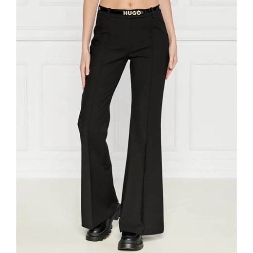 HUGO Spodnie Hosena | flare fit ze sklepu Gomez Fashion Store w kategorii Spodnie damskie - zdjęcie 184509535