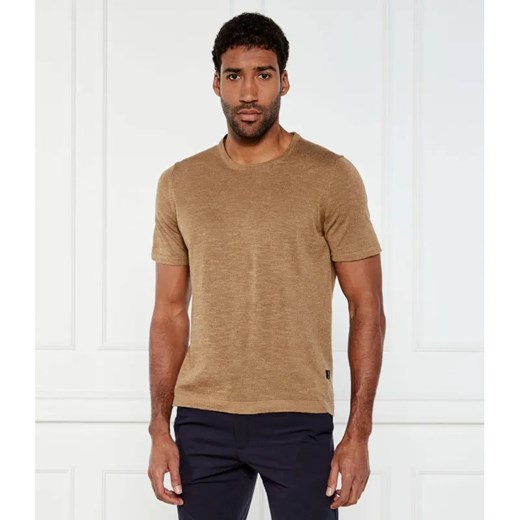 Sand Copenhagen Lniany t-shirt | Regular Fit Sand Copenhagen M okazyjna cena Gomez Fashion Store