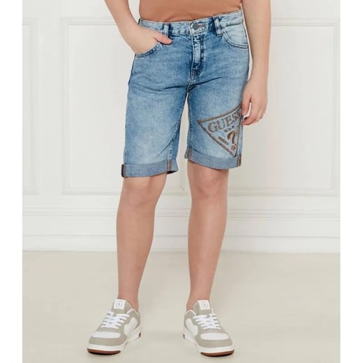 Guess Jeansowe szorty | Regular Fit | z dodatkiem lnu ze sklepu Gomez Fashion Store w kategorii Spodenki chłopięce - zdjęcie 184509596