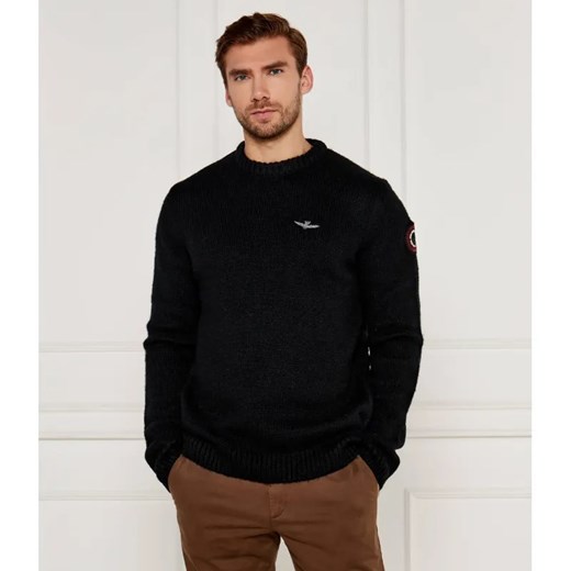 Aeronautica Militare Wełniany sweter | Regular Fit ze sklepu Gomez Fashion Store w kategorii Swetry męskie - zdjęcie 184510178