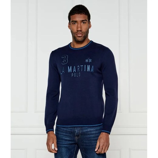La Martina Wełniany sweter | Regular Fit ze sklepu Gomez Fashion Store w kategorii Swetry męskie - zdjęcie 184510208