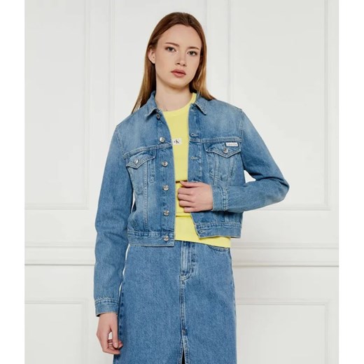 Calvin Klein Jeans Jeansowa kurtka 90''S | Cropped Fit ze sklepu Gomez Fashion Store w kategorii Kurtki damskie - zdjęcie 184510217