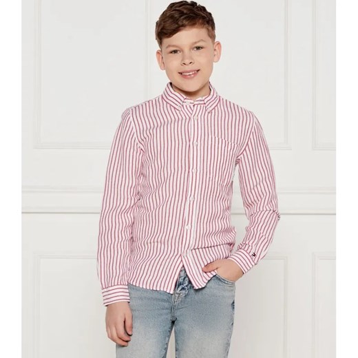Tommy Hilfiger Lniana koszula | Regular Fit ze sklepu Gomez Fashion Store w kategorii Koszule chłopięce - zdjęcie 184510335