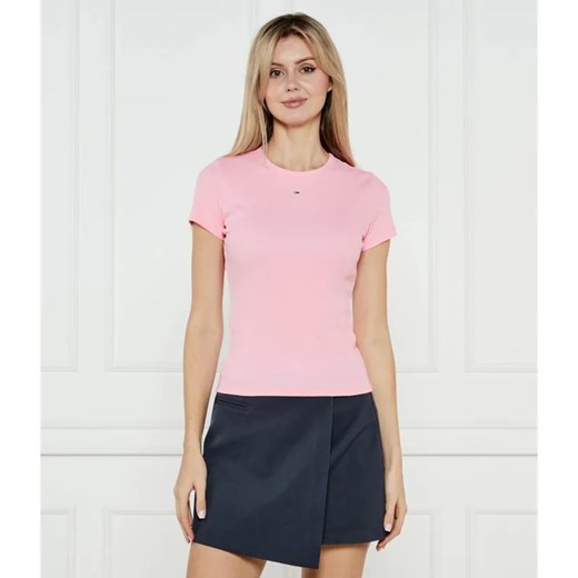 Tommy Jeans T-shirt ESSENTIAL | Slim Fit ze sklepu Gomez Fashion Store w kategorii Bluzki damskie - zdjęcie 184510507