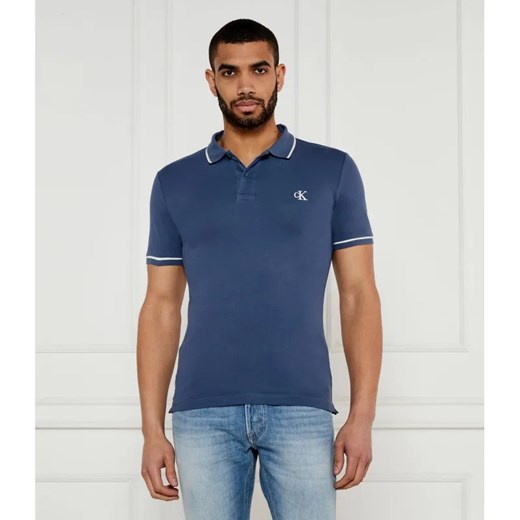 Calvin Klein Jeans Polo | Slim Fit | pique ze sklepu Gomez Fashion Store w kategorii T-shirty męskie - zdjęcie 184510509