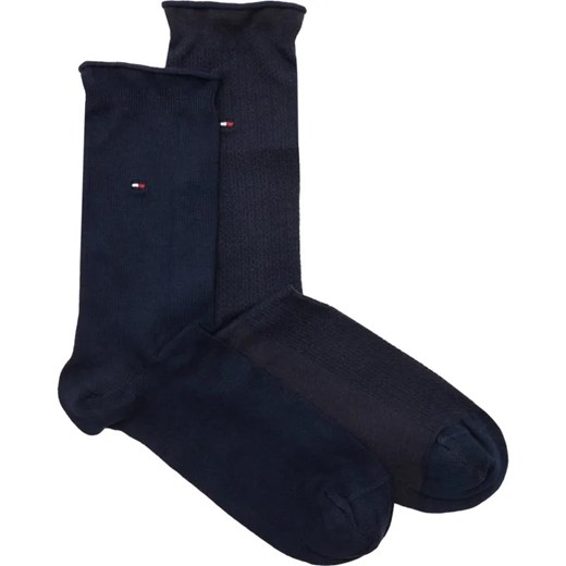 Tommy Hilfiger Skarpety 2-pack IRREGULAR SHINY STRIPE Tommy Hilfiger 35/38 okazja Gomez Fashion Store