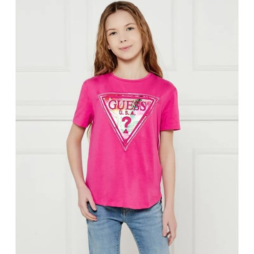 Guess T-shirt | Regular Fit ze sklepu Gomez Fashion Store w kategorii Bluzki dziewczęce - zdjęcie 184510665