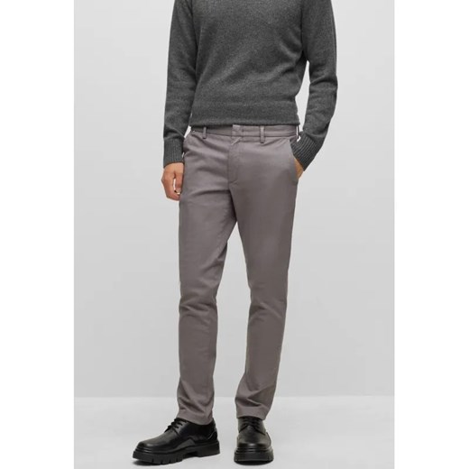 BOSS BLACK Spodnie chino Kaito1 | Slim Fit | stretch ze sklepu Gomez Fashion Store w kategorii Spodnie męskie - zdjęcie 184510695