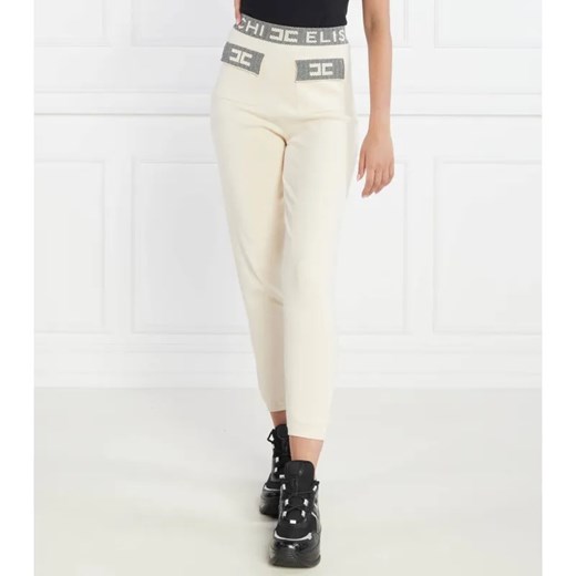 Elisabetta Franchi Spodnie dzianinowe | Regular Fit ze sklepu Gomez Fashion Store w kategorii Spodnie damskie - zdjęcie 184510797