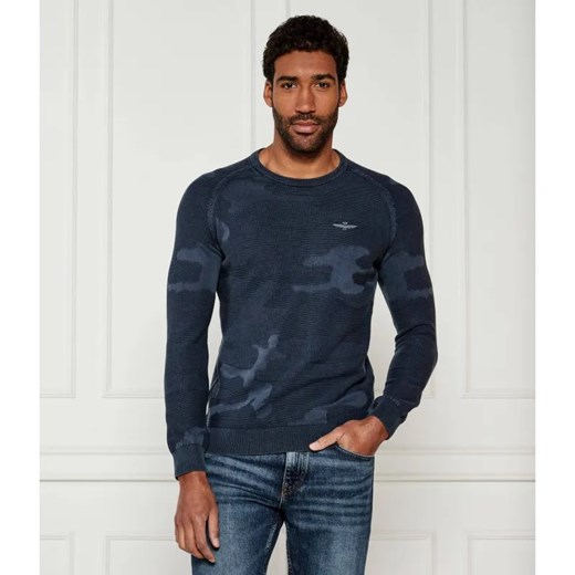 Aeronautica Militare Sweter | Regular Fit ze sklepu Gomez Fashion Store w kategorii Swetry męskie - zdjęcie 184510938