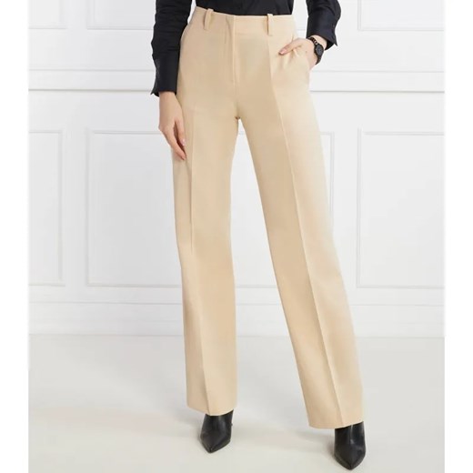 HUGO Spodnie Hulana | Straight fit ze sklepu Gomez Fashion Store w kategorii Spodnie damskie - zdjęcie 184510975
