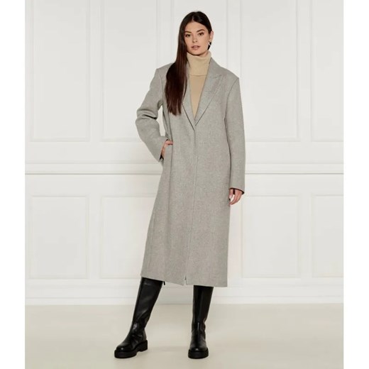 BOSS BLACK Wełniany płaszcz Carund ze sklepu Gomez Fashion Store w kategorii Płaszcze damskie - zdjęcie 184511047