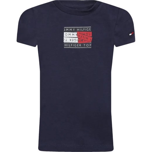 Tommy Hilfiger T-shirt | Regular Fit ze sklepu Gomez Fashion Store w kategorii Bluzki dziewczęce - zdjęcie 184511169