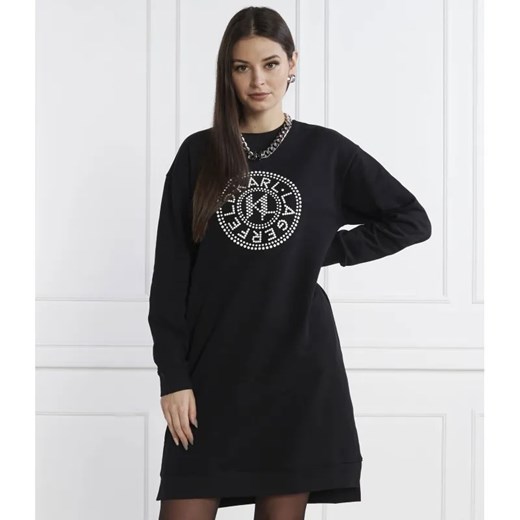 Karl Lagerfeld Sukienka hotfix logo sweatdress ze sklepu Gomez Fashion Store w kategorii Sukienki - zdjęcie 184511228