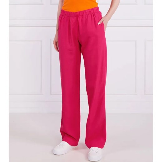 Samsøe Samsøe Spodnie | Regular Fit | z dodatkiem lnu ze sklepu Gomez Fashion Store w kategorii Spodnie damskie - zdjęcie 184511295