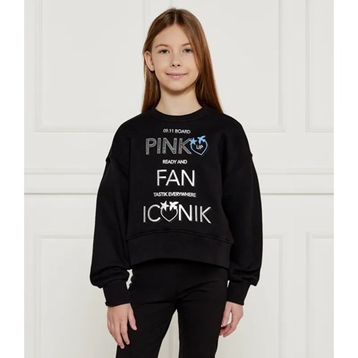Pinko UP Bluza FLEECE | Regular Fit ze sklepu Gomez Fashion Store w kategorii Bluzy dziewczęce - zdjęcie 184511298